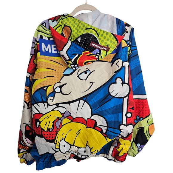 Members Only Nickelodeon Jacket Members Only Rugrats Jacket M Multicolor Men - Picture 10 of 11